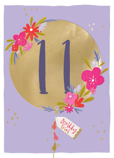 Picture of 11TH BIRTHDAY GIRL CARD